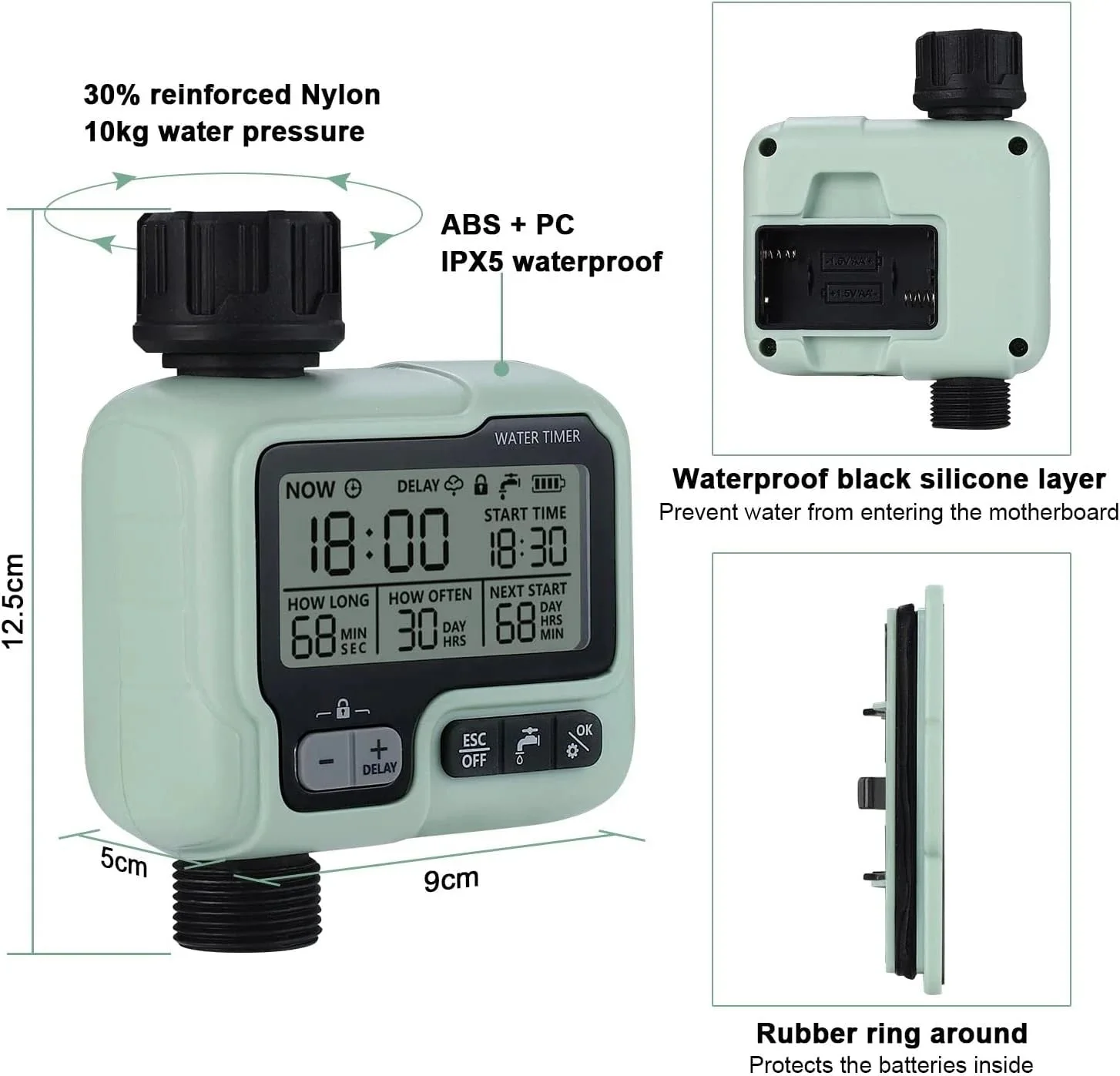 Automatic Garden Water Timer - Digital Hose Irrigation Controller detail 1