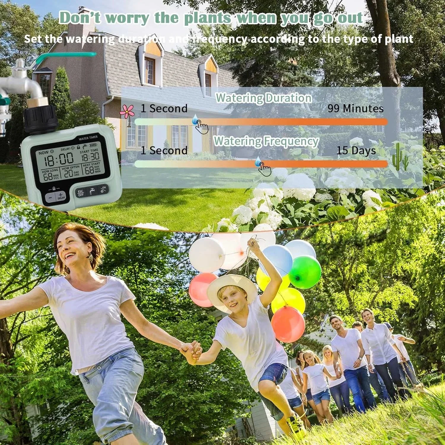 Automatic Garden Water Timer - Digital Hose Irrigation Controller detail 5