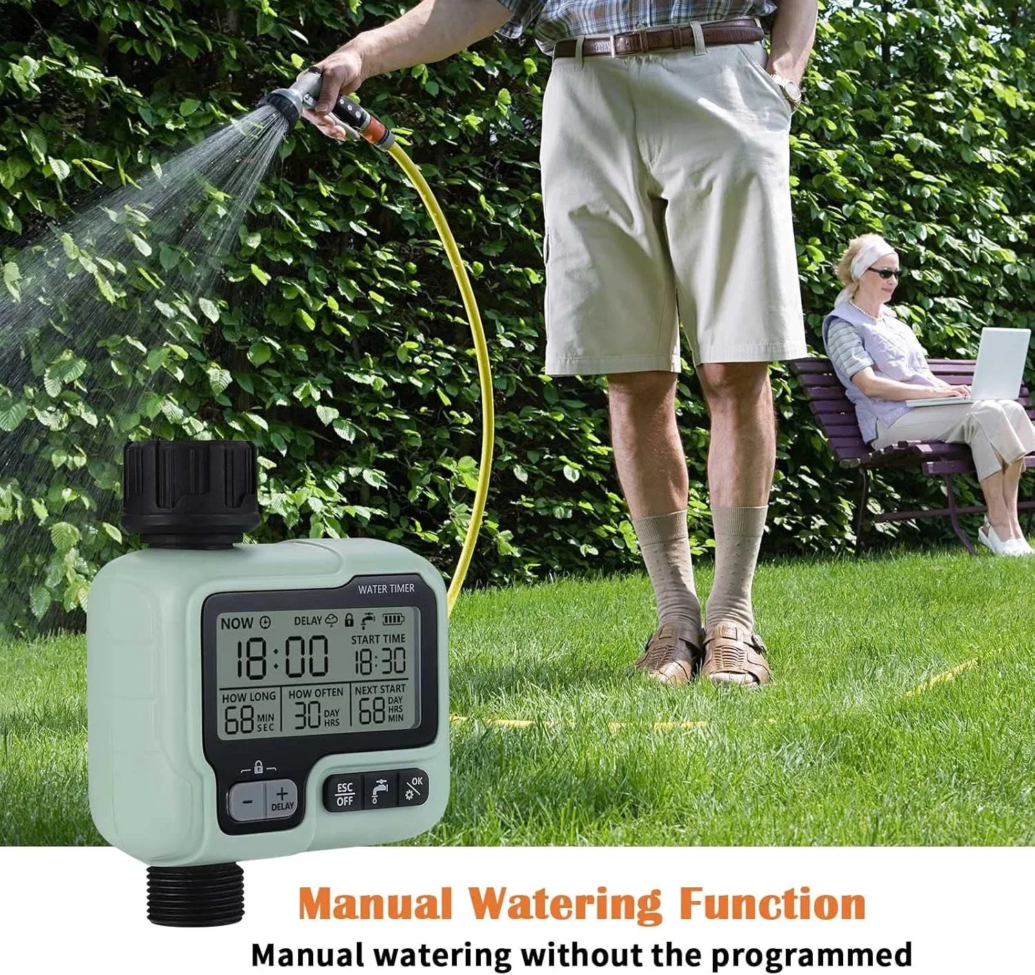 Automatic Garden Water Timer - Digital Hose Irrigation Controller view 10